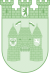 Stadtwappen des ehemaligen Bezirks Charlottenburg in grünen Farben.