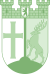 Stadtwappen des Berliner Bezirks Tempelhof-Schöneberg, in grünen Farben